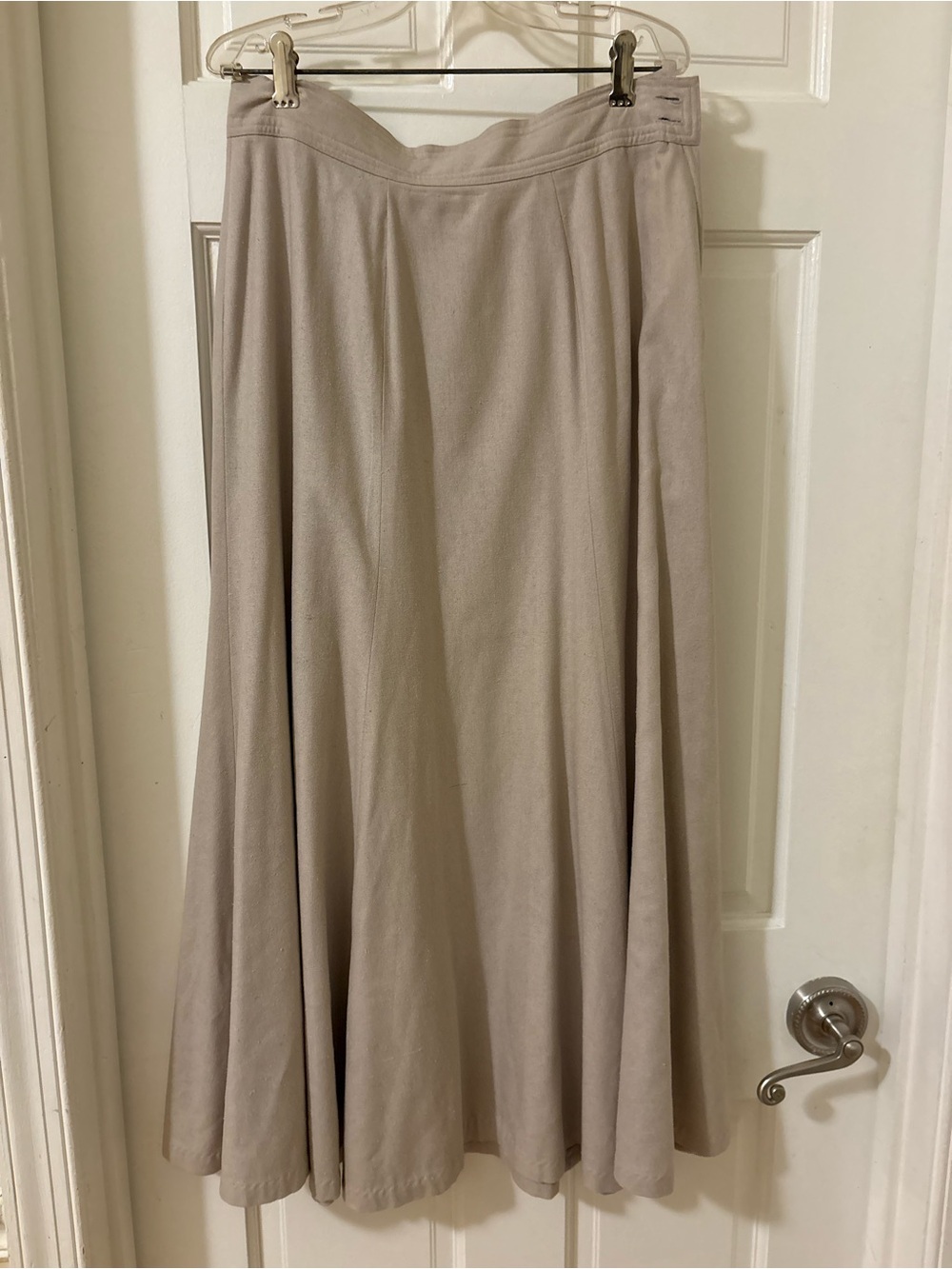 Chaus Taupe A-Line Maxi Skirt
